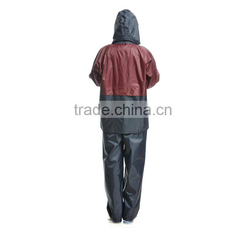 Hot selling portable women in polyester rain coat