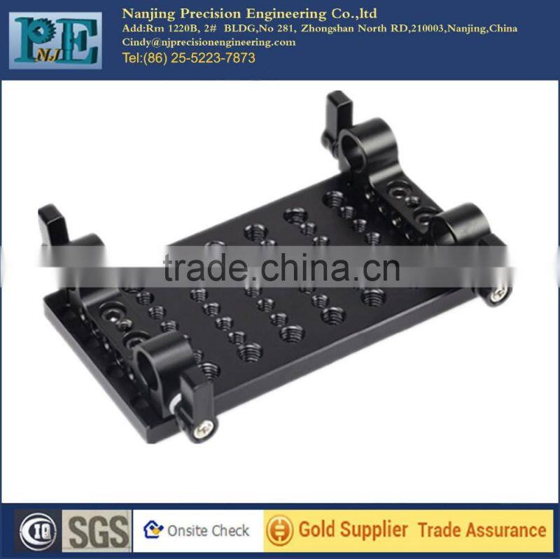 Nanjing supply high precision OEM and ODM black oxide aluminium mounting plate
