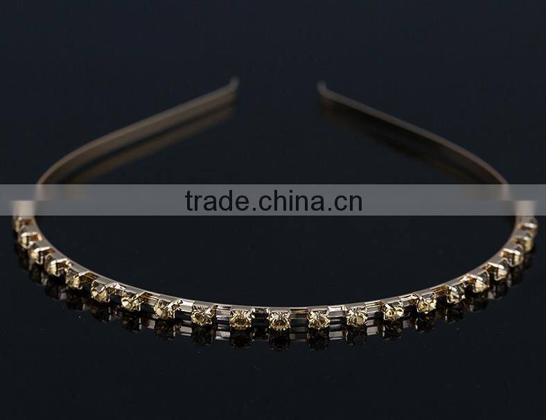 Fashion Gold Plated Spiring Metal Women Hairbands Hair Bridal Hair Accessories