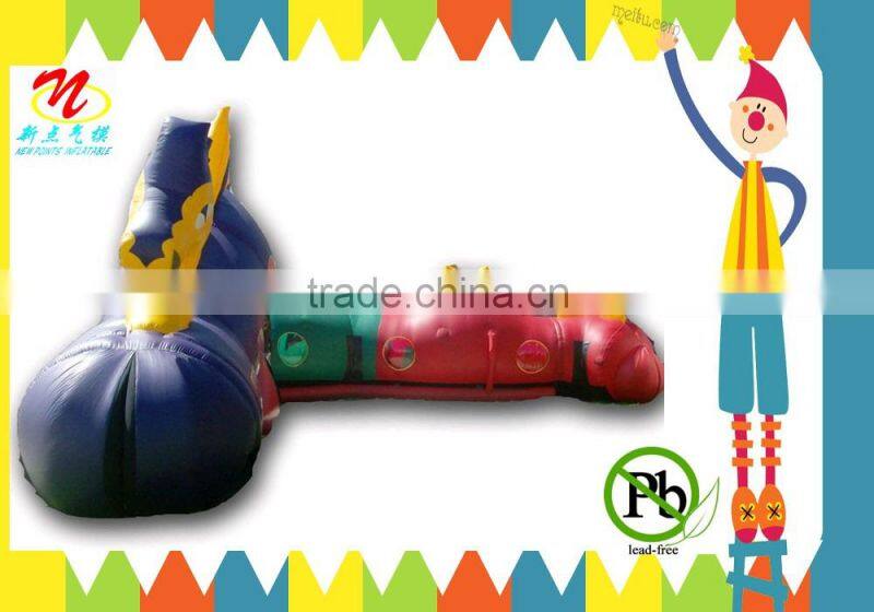 long giant popular inflatable kids obstacle course for sale