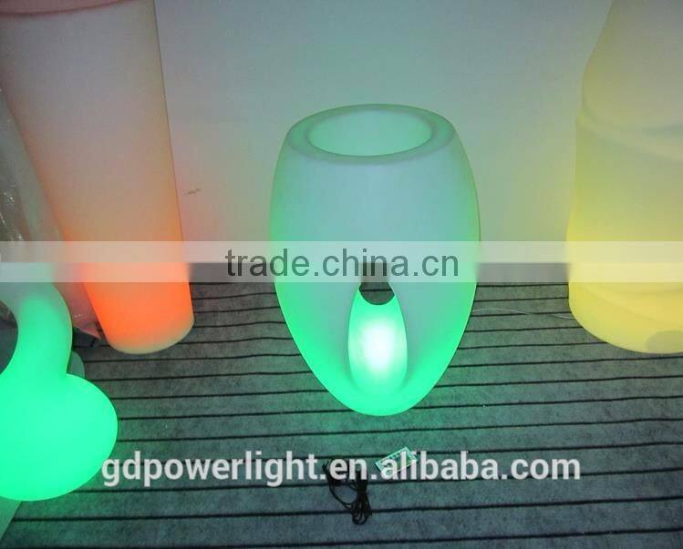New PE plastic Flowerpot with LED light YXF-4667