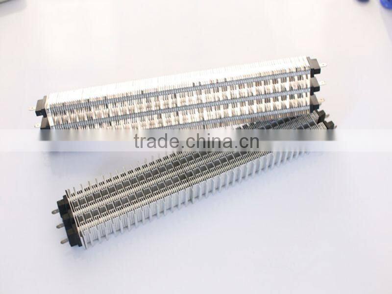 Aluminum wing PTC insulative corrugated fan heater for air curtain 220V