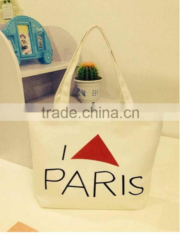 Fashion printing canvas bags large women hot canvas tote shopping bag