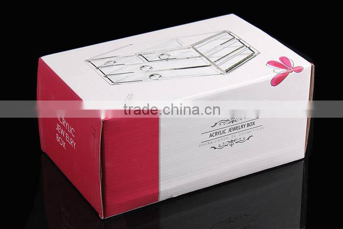 C82 ANPHY Large Drawer Makeup Box Clear Acrylic Accessory Storage Finding Box