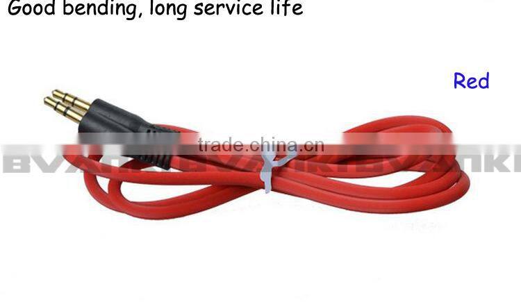 3.5mm Stereo Audio Cable - Step Down Design accommodates SmartPhones and MP3 cases 3.5mm M To M Audio Cable Cord Flat Stereo Cab