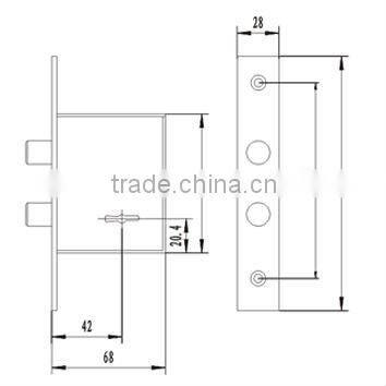 aluminum sliding door handle and lock