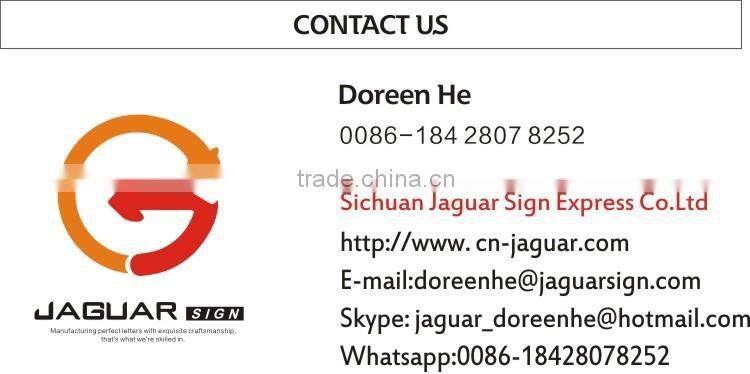 Custom Metal 3D Chrome Letters & Numbers Outdoor Advertising Signs