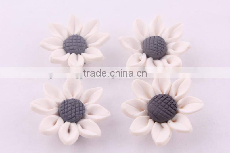 Look!! Discounted prices!! Halloween Mixed colors Soft ceramic porcelain flowers for DIY fashion jewelrys!! Cheapest!! !!