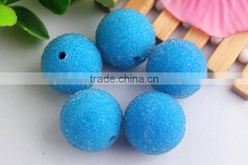 Newest colorful chunky round rhienstone seed rhinestone resin glass berry beads for kids jewelry making!!