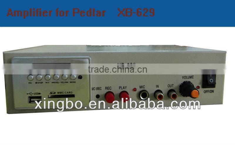 Portable amplifier XB-629 with microphone in speaker for vendors