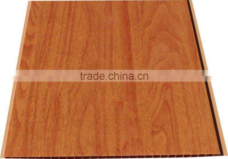 Popular wooden design trasfer printing upvc ceiling panel T040