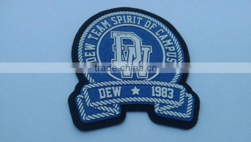 custom special shape rubber PVC logo for coat
