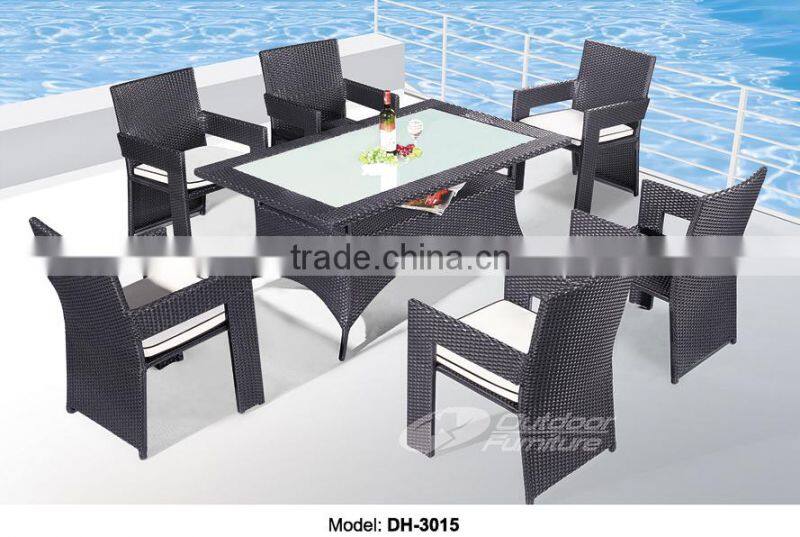 2015 Pe rattan aluminium sun wicker lounge/rattan sun lounger/outdoor sun lounger (DH-113)