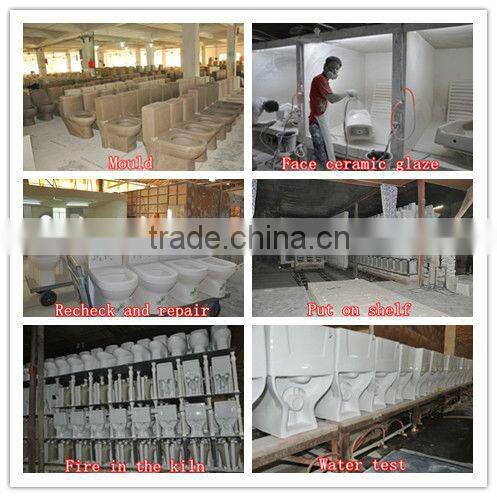 Ceramic siphonic flushing floor mounting one-piece closet