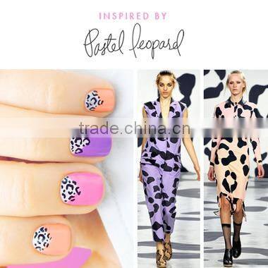 OEM customized nail art designs 24 pieces wholesale false nails