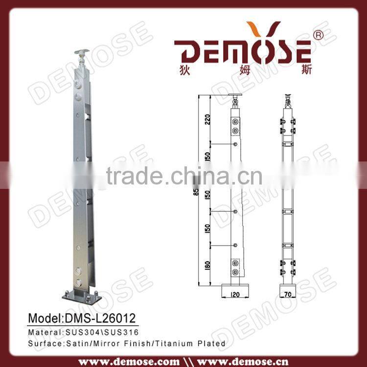 glass fittings balcony railing baluster designs protection