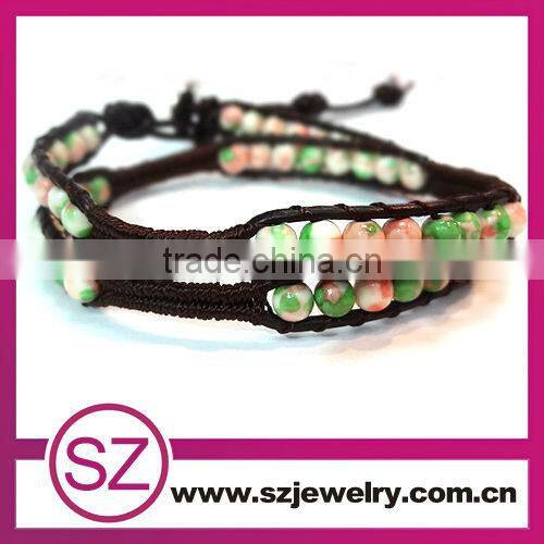 2 rolls beautiful fashion gemstone colored stone bracelet