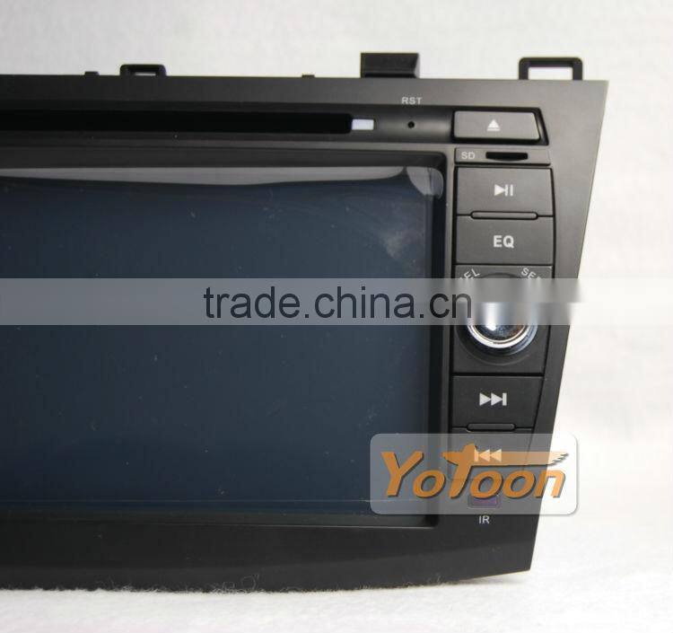 Car DVD GPS Player for Mazda 3, 7 inch PIP/12 languages USB/SD/BT/IPOD/AV-in/AUX/ back view/car logo/wallpaper