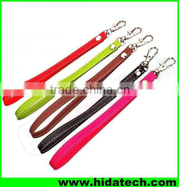 Wholesale Leaf Magnetic Buckle Leather Flip Cover Case for Apple iPhone with Strap