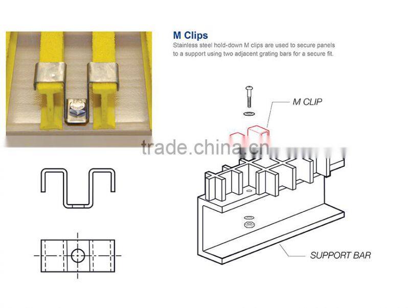 Best Selling Customized Fiberglass Reinforced Plastic Floor Grating