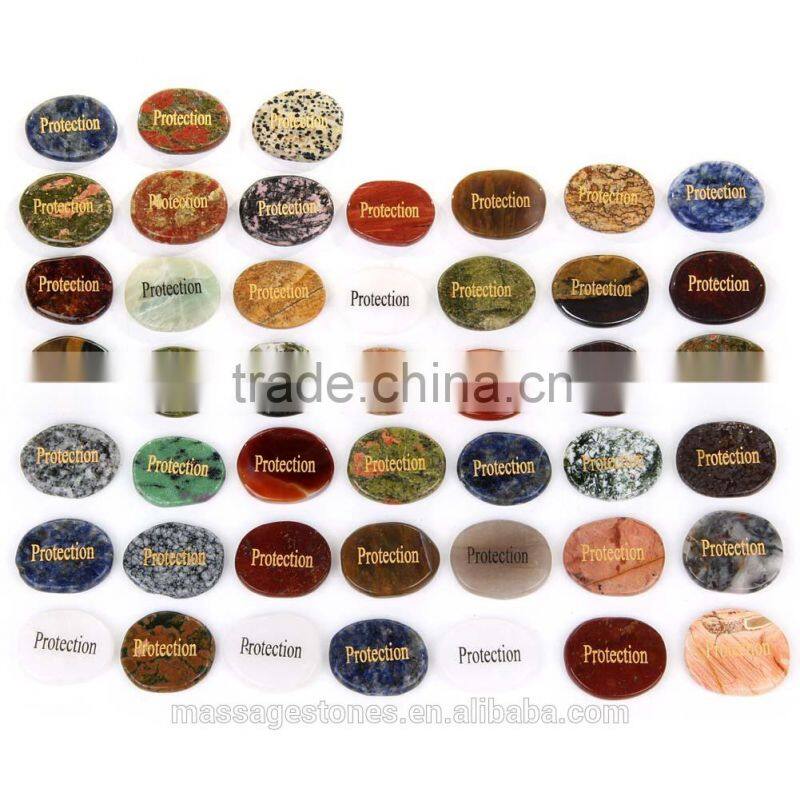 Wholesale custom palm stone engraved inspirational stones wholesale gems stones