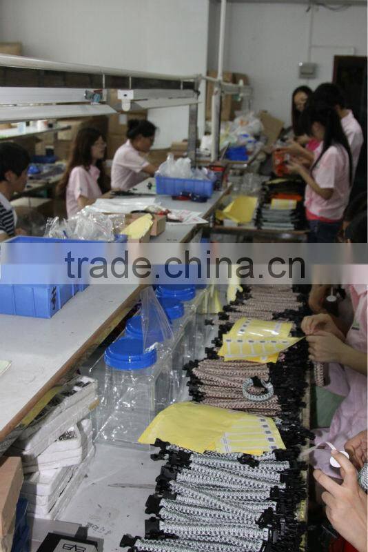 Cheap christmas woven paracord bracelet with logo