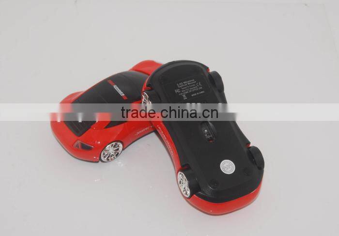 Customized Promotional Gift Laptop 2.4G wireless Car Shape Mouse