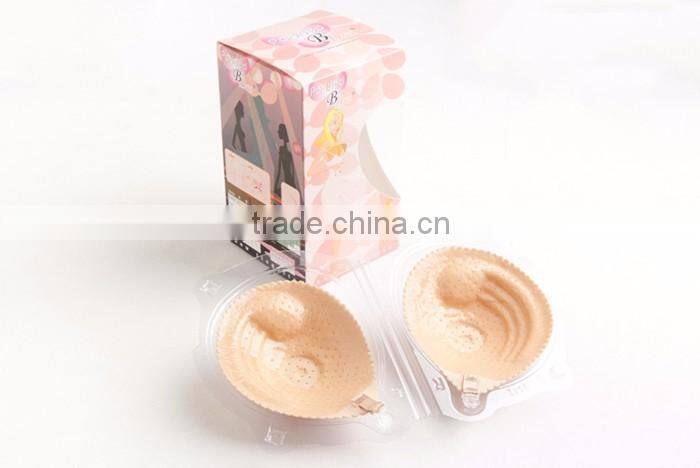 OEM Cloth Breathable Strapless Backless Evening Dress Wedding Dress Silicone Breast Bra