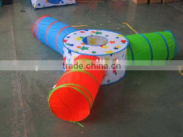 Customized crazy Selling kids folding play tunnel tent