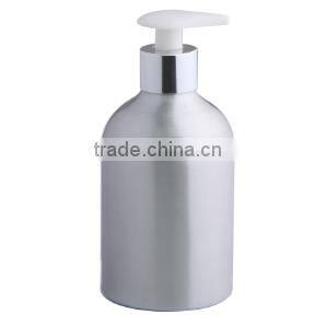 Empty refillable cosmetic aluminum airless lotion bottle 350ml