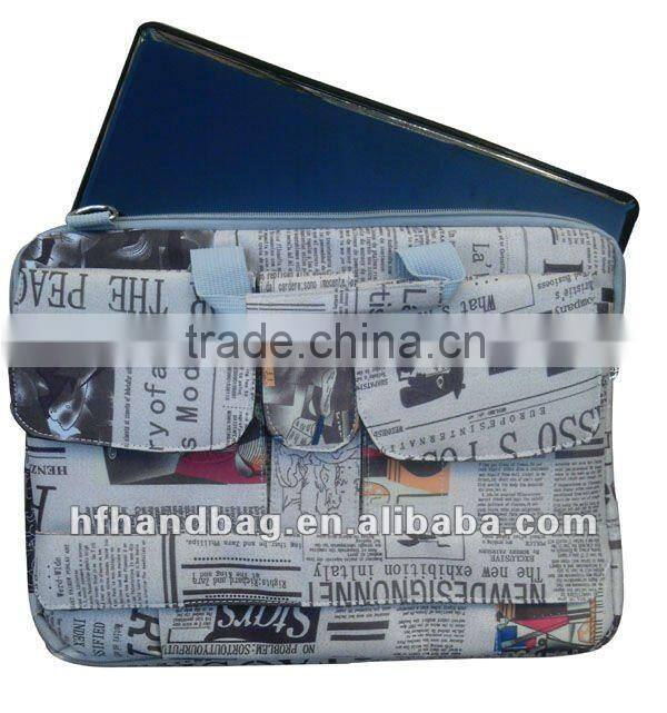 Newspaper England flad Laptop Bag Popular Durable waterproof&shockproof computer bag for tablet PC 2012