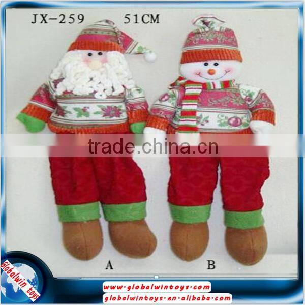 011609 new 11.5 inch cloth santa claus snowman christmas gift toys for kids