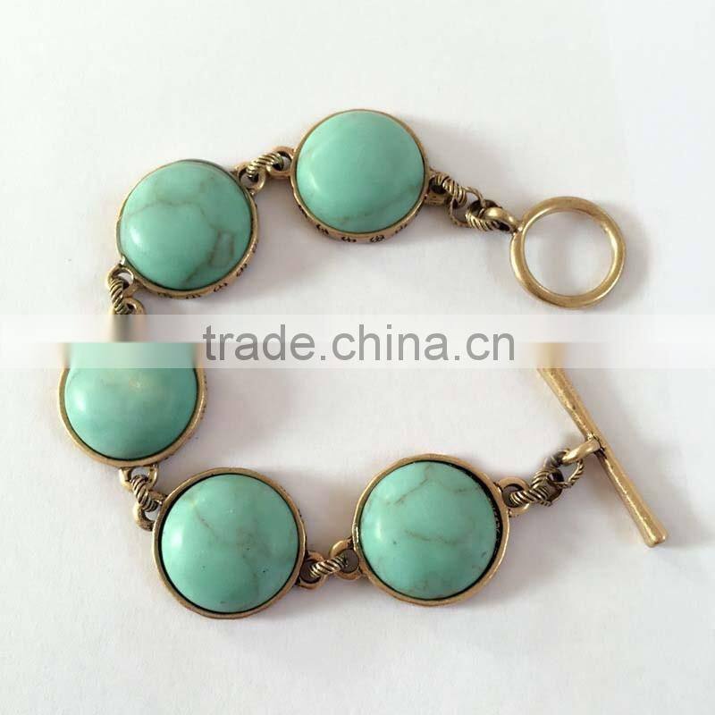 Monogram Bangle Wire Bracelet with Engraved Icon on Acrylic Disc