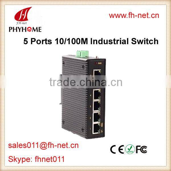 5 Ports 100M Industrial Switch Din-Rail Unmanaged