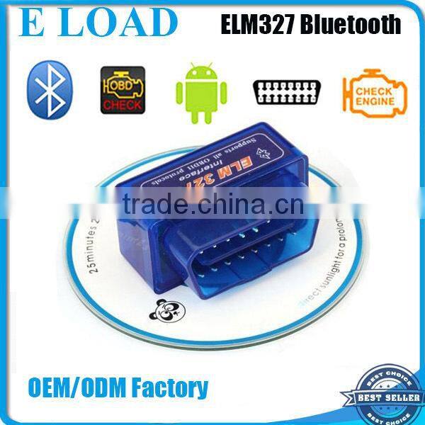 MINI ELM327 Bluetooth OBDII ODB2 Diagnostic Interface Scanner , Elm 327 Bluetooth Car Scan Tool For Multi-Brands Vehicle