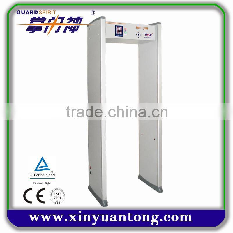 Chinese Manufacturer of Walk Through Metal Detectors 6 zones for checking gun, knife