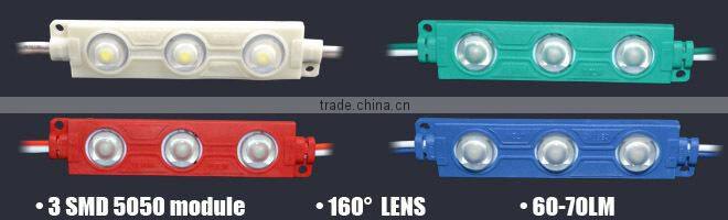 High brightness good quality 2 5050 LED outdoor lighting with lens