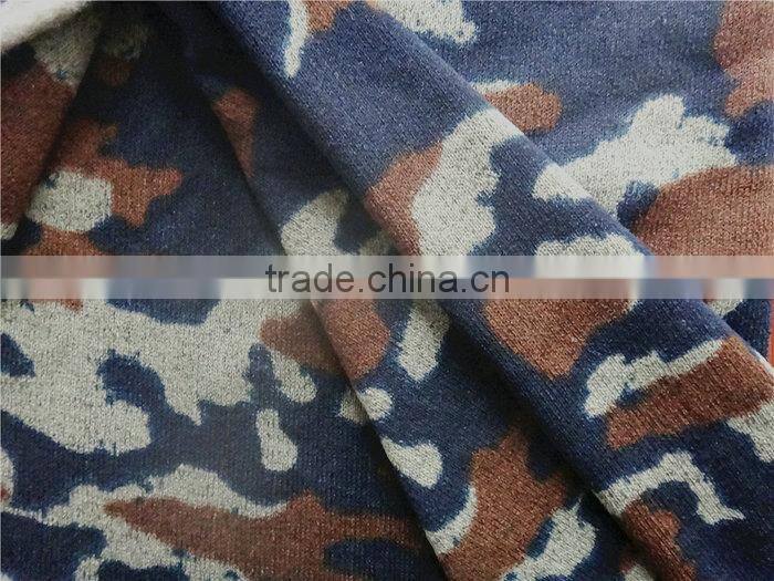 High Quality Warm Comfortable Printted Knitted Polyester Fabric
