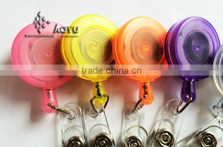 transparent retractable badge reel badge holder