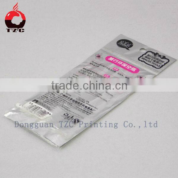 OPP aluminum foil bag for beauty tools