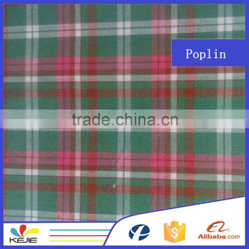 china wholesale yarn dyed cotton fabric plaid fabric