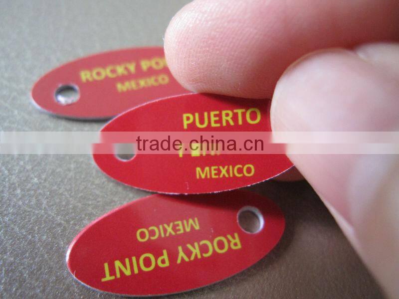 clothing tag pantone plastic luggage tag(M-PT291)