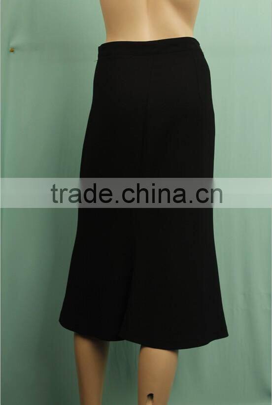 4 side stretch fabric black ladies office skirt style ladies office uniform skirts