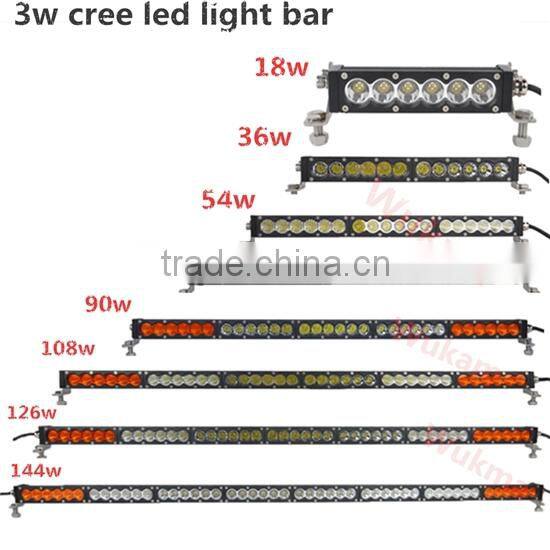 New Product Slim Design 7" 13" 20" 26" 32" 38" 43" 50" Amber And White Offroad 4x4 Wholesale LED Light Bar