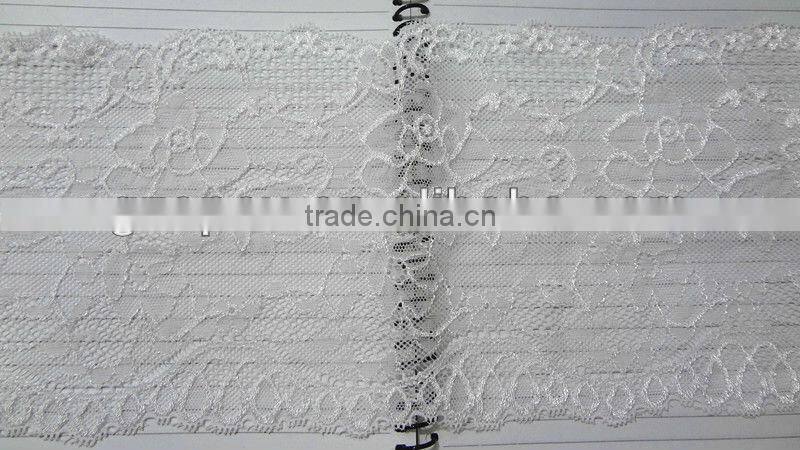 manfacturer of cheaper elastic trim lace design for wedding dress-APN4131y-15cm