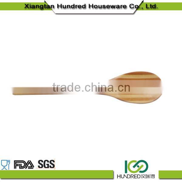Kitchen utensiles customized big soup bamboo spoon wooden spoon and fork