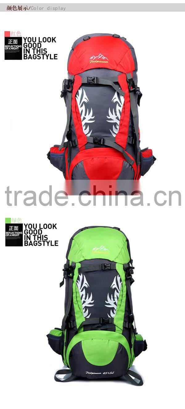 Custom outdoor sprots hiking waterproof backpack