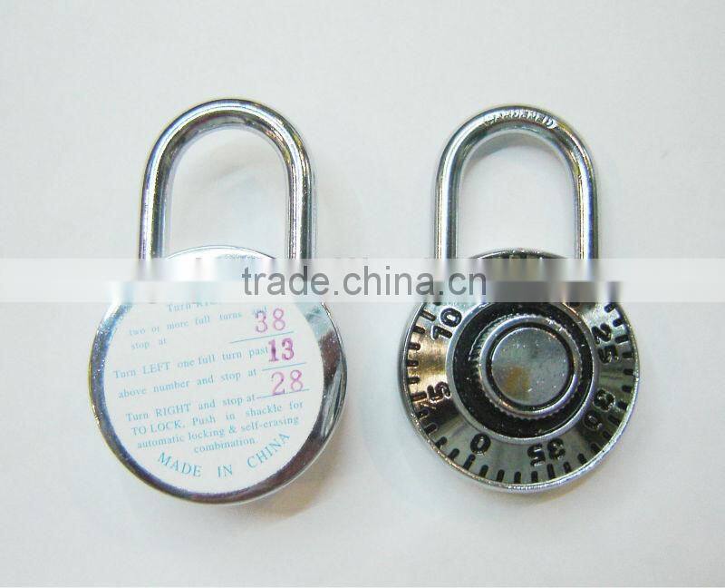 Hot sale Turning wheel 40 number Round lock colorful combination padlock password lock CH-209