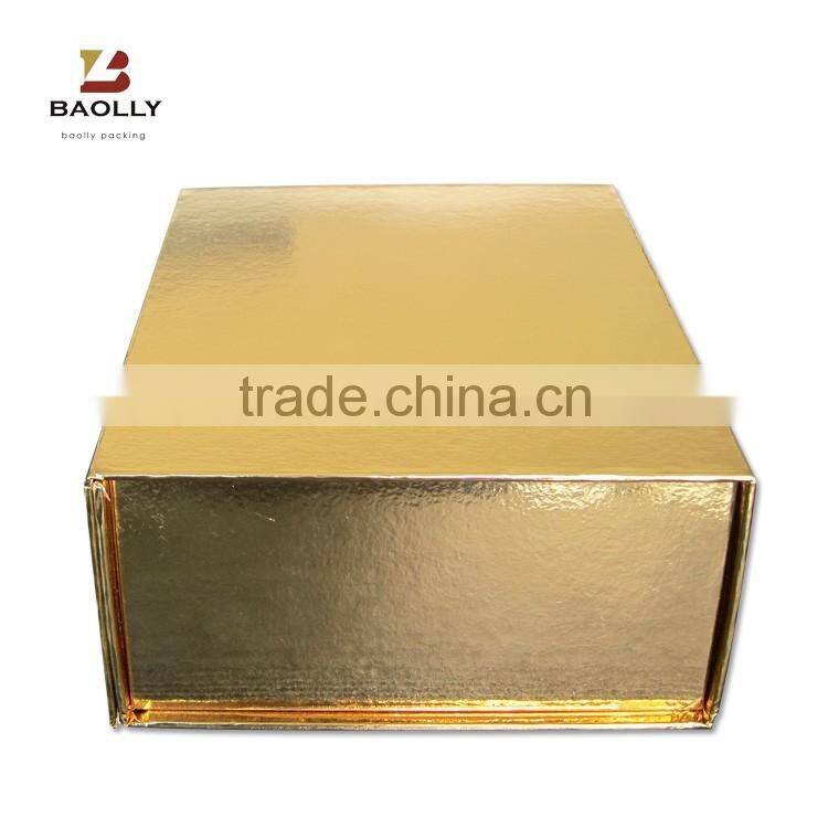 Custom cardboard paper magnetic folding gift box