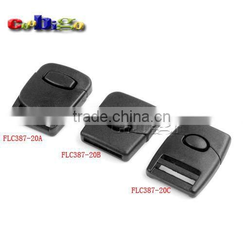 Center Release Buckle for Bags Backpack Straps Belts #FLC387-20A/20B/20C